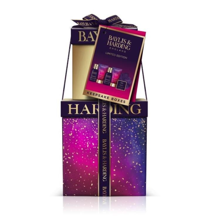 Baylis & Harding Midnight Fig & Pomegranate Luxury Pamper Present Gift Set - Vegan Friendly - Bath & Body Gift Sets - British D'sire