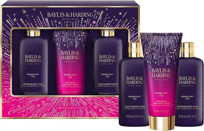 BAYLIS & HARDING MOONLIGHT FIG LUX BATHING ESSENTIALS SET Secondary image