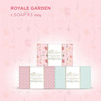 Baylis & Harding Royale Garden Rose, Poppy & Vanilla Luxury Wrapped Soaps Gift Set - Vegan Friendly (Pack of 1) - Bath & Body Gift Sets - British D'sire
