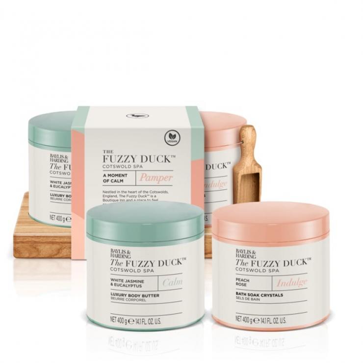 Baylis & Harding The Fuzzy Duck Cotswold Spa A Moment of Calm Gift Set - Vegan Friendly Secondary image