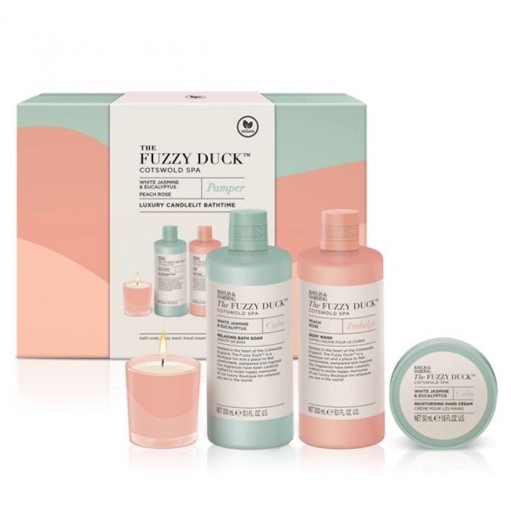 Baylis & Harding The Fuzzy Duck Cotswold Spa Luxury Candlelit Bathing Gift Set - Vegan Friendly Secondary image