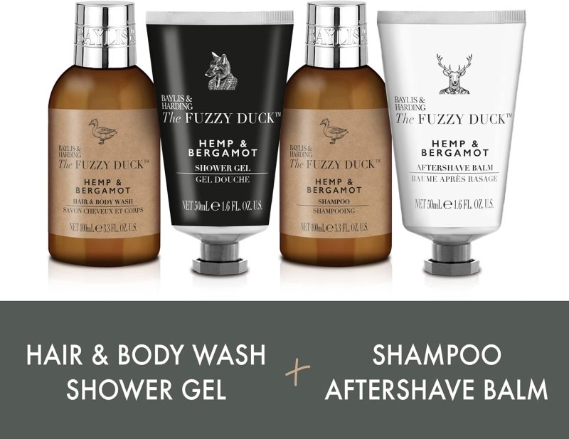 BAYLIS & HARDING THE FUZZY DUCK MENS LUXURY WASH BAG - Bath & Body Gift Sets - British D'sire