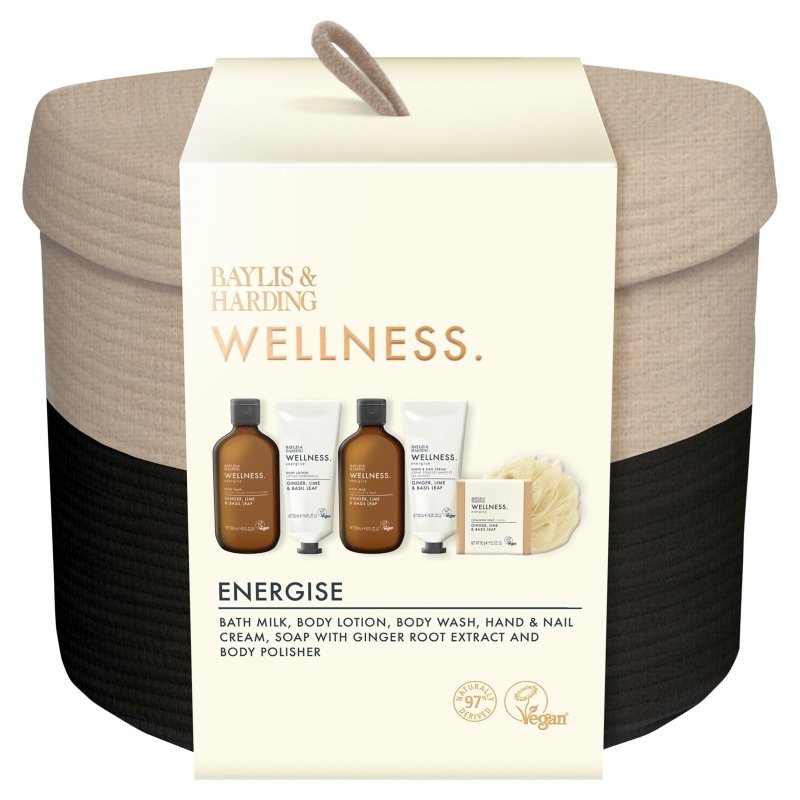 BAYLIS & HARDING WELLNESS LUXURY BATHING BASKET GIFT SET - Bath & Body Gift Sets - British D'sire