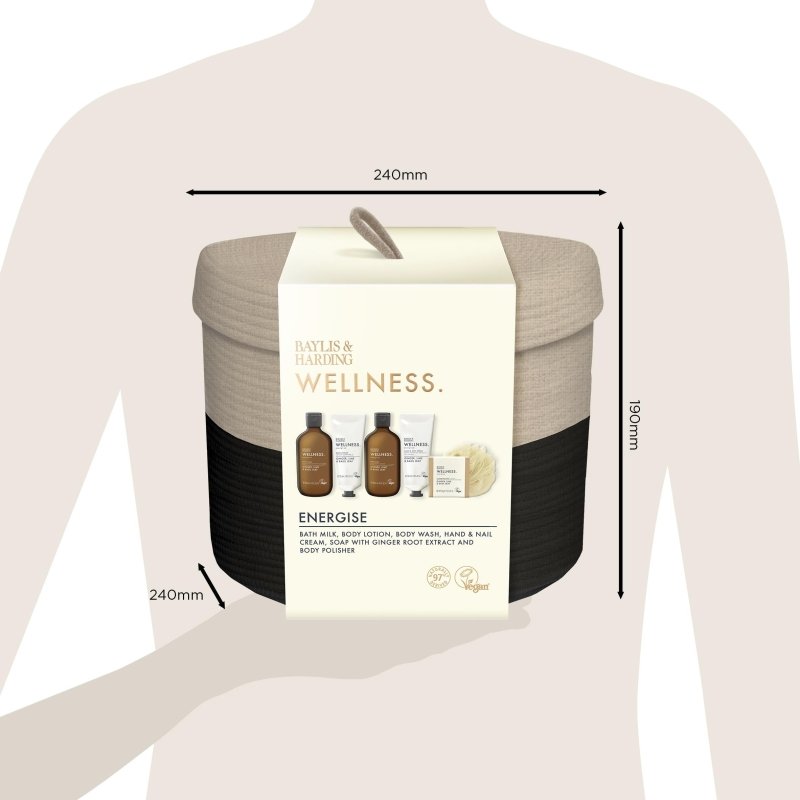 BAYLIS & HARDING WELLNESS LUXURY BATHING BASKET GIFT SET - Bath & Body Gift Sets - British D'sire