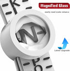 BBbanda UK Ring Sizer Measure Sizes A - Z with Magnifying Glass Adjustable Ring Measurement Tool for Men and Women - Ring Sizers - British D'sire