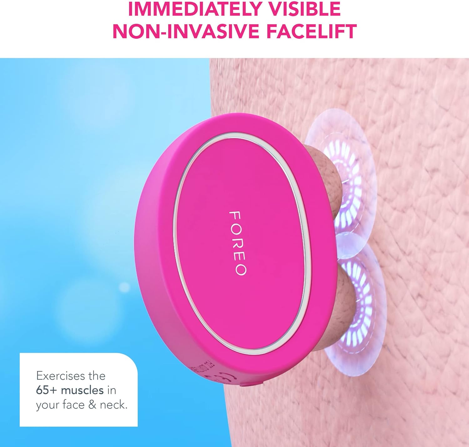 Foreo Bear Smart Microcurrent Face Lift Device | Face Sculptor & Jaw Excerciser | Immediately Visible Non-Invasive Face Lift | Antiaging | Safe & Painless | Fuchsia Secondary image