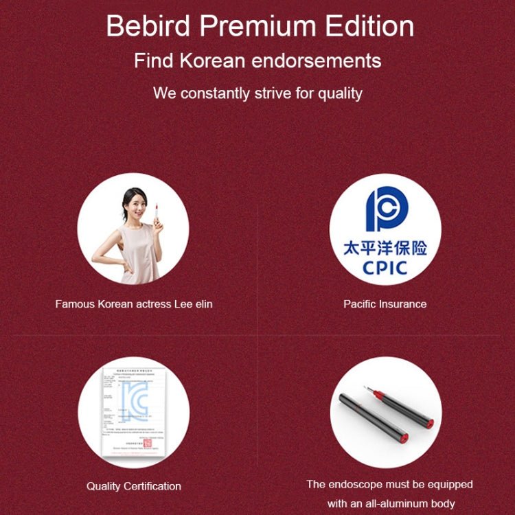 Bebird B1 Intelligent HD Visual Ear Cleaner Earwax Tool, Standard Version(Black) - British D'sire