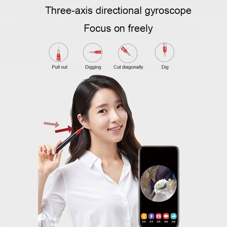 Bebird B1 Intelligent HD Visual Ear Cleaner Earwax Tool, Standard Version(Rose Gold) - British D'sire