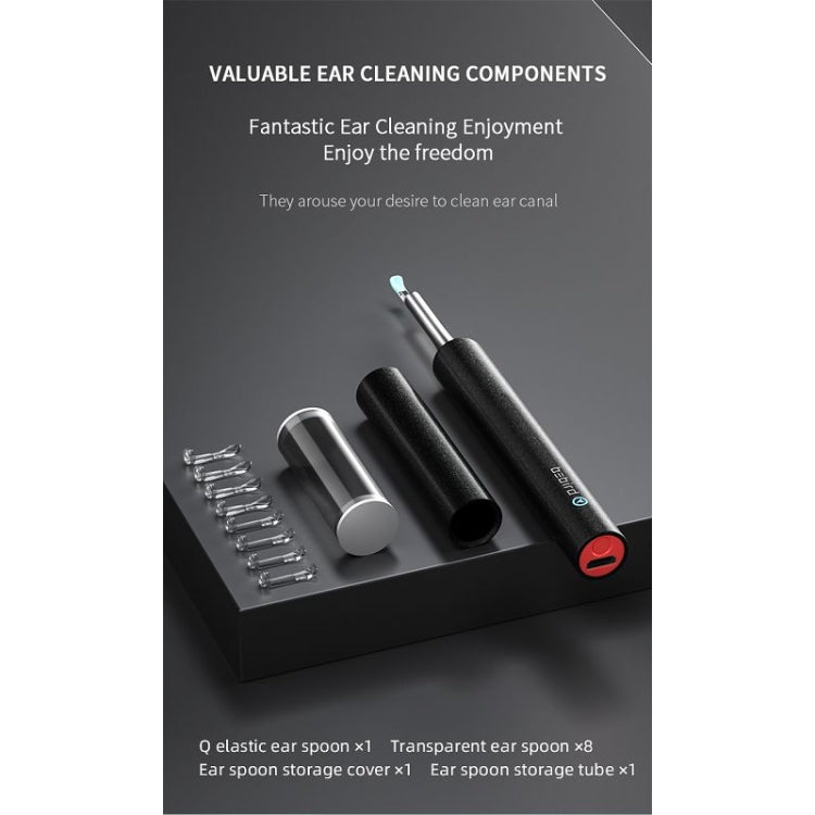 Bebird C3 Pro 2.4G 3.5mm Wireless Wifi High - definition Visual Ear Spoon 3 Million Pixels Out Ear Visual Ear Spoon(Black) - British D'sire