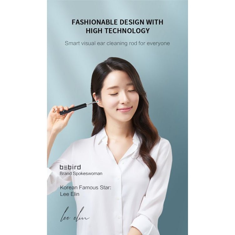 Bebird C3 Pro 2.4G 3.5mm Wireless Wifi High - definition Visual Ear Spoon 3 Million Pixels Out Ear Visual Ear Spoon(Black) - British D'sire