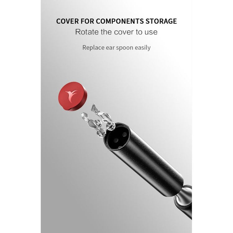 Bebird C3 Pro 2.4G 3.5mm Wireless Wifi High - definition Visual Ear Spoon 3 Million Pixels Out Ear Visual Ear Spoon(Black) - British D'sire