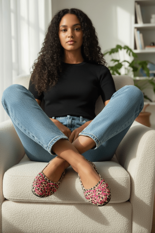 Bee Free - Leopard ballerina - Ballerina - British D'sire