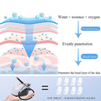 Beemyi BS - 103 Beauty Salon High Pressure Oxygen Injection Device Household Handheld Facial Nano Spray Beauty Moisturizing Device, Specification: US Plug(Small Capacity) - British D'sire