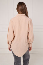 Beige Batwing Blouse - blouse - British D'sire