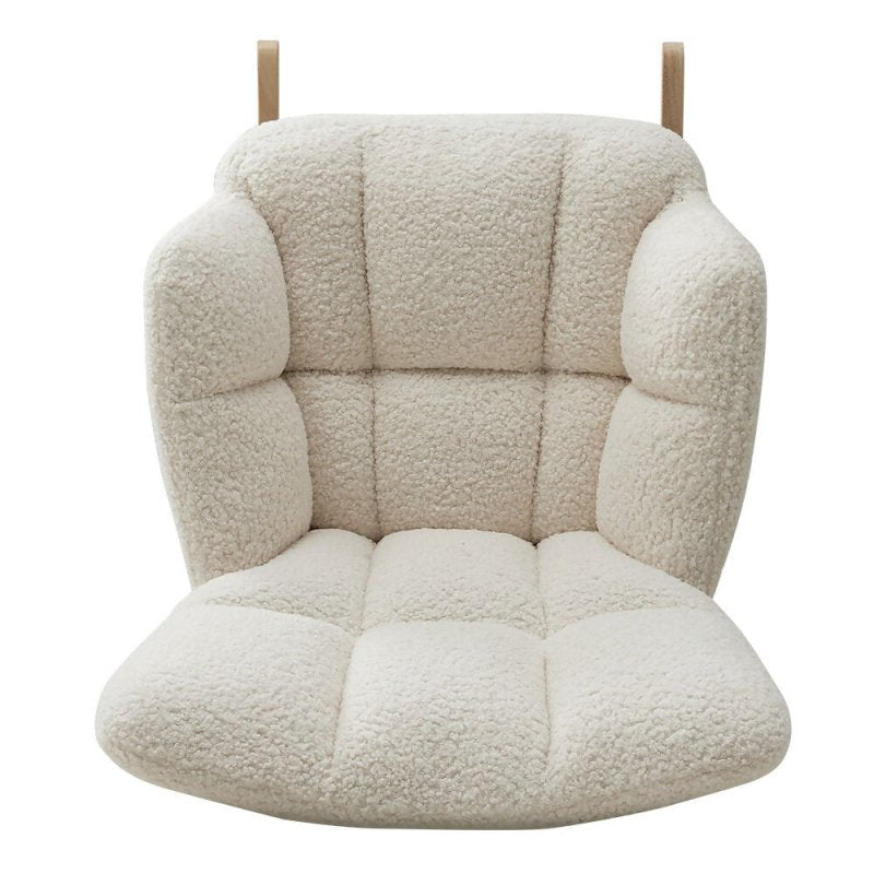 Beige Tufted Upholstered Rocking Chair - British D'sire