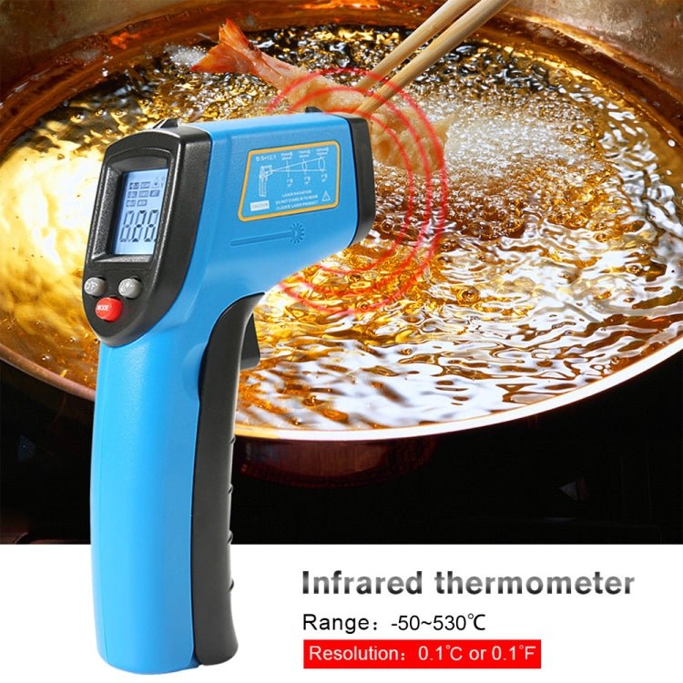BENETECH GM531 Handheld Thermometer Cooking Digital Infrared Thermometer, Measure Range: - 50~530 C - British D'sire