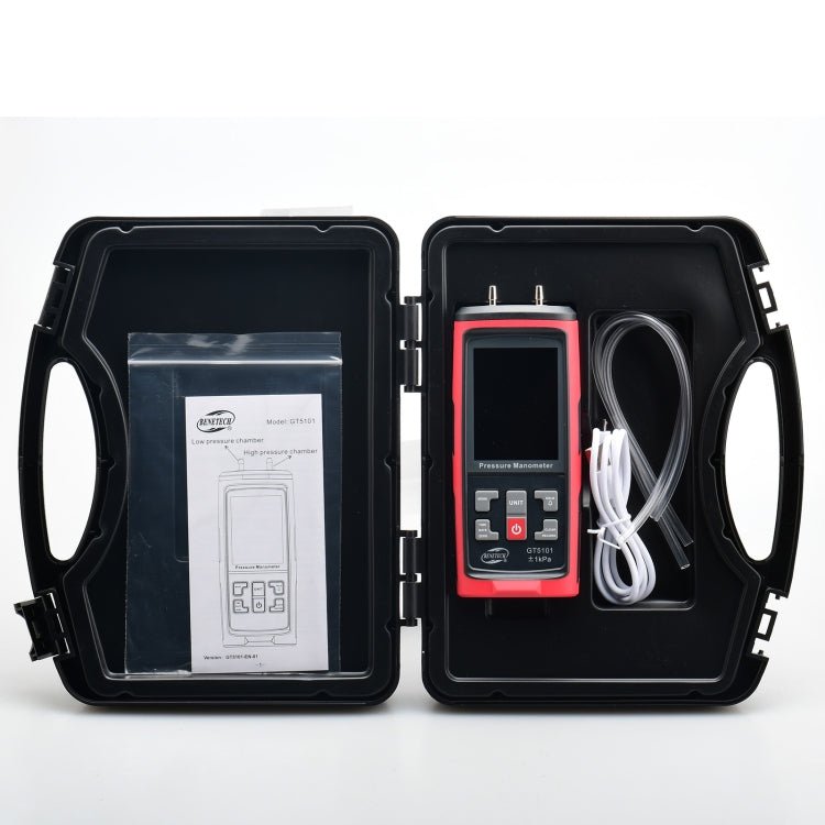 BENETECH GT5101 LCD Display Differential Pressure Meter, Specification:1KPa - British D'sire