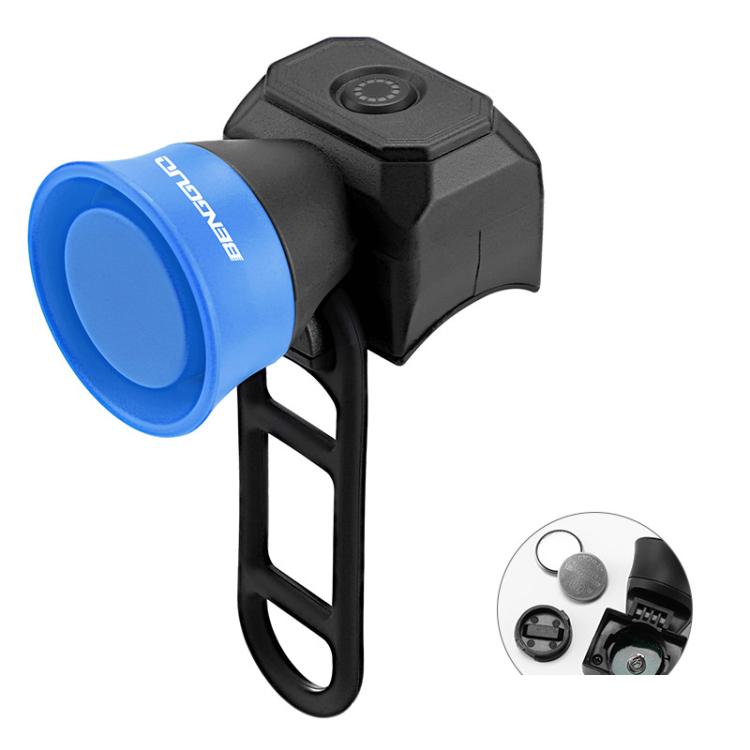 BENGGUO Bicycle Electronic Bell Mini Waterproof Cycling Equipment, Color: Battery Blue - British D'sire
