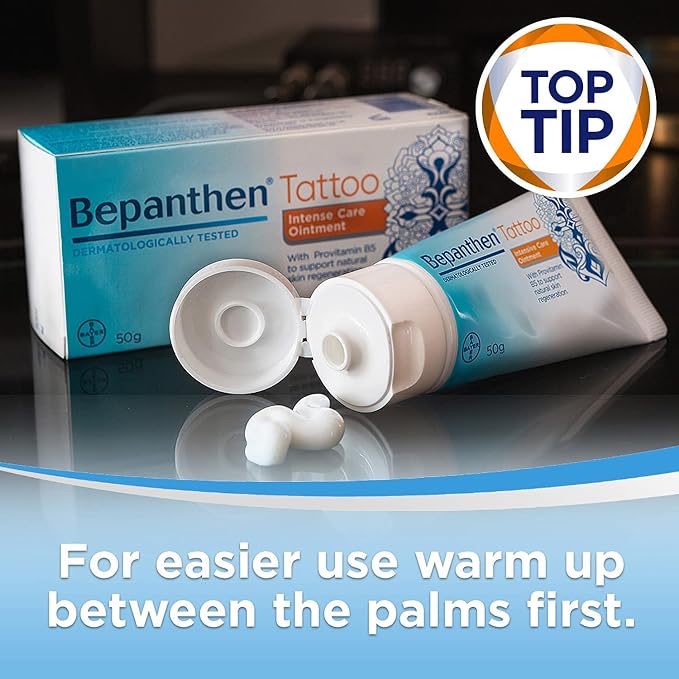 Bepanthen Tattoo Intense Care Ointment, Formulated with Provitamin B5, 50g - Skin Care - British D'sire