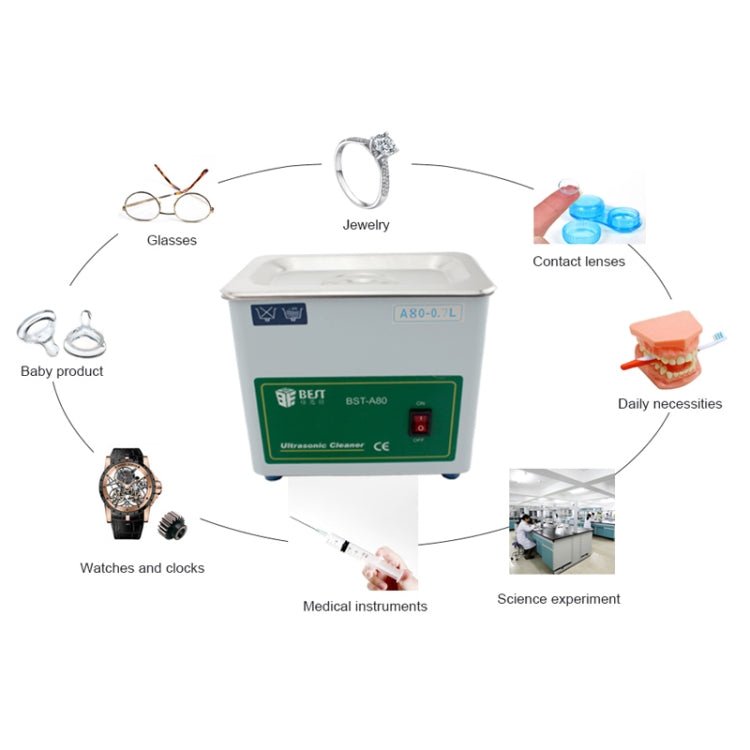 BEST - A80 0.7L Ultrasonic Washing Machine (Voltage 220V) - British D'sire