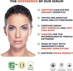 Big 2.11oz. Organic Vitamin C Serum for Face with Hyaluronic Acid. Anti-Aging, Wrinkles, Dark Spots, Brightening and Vegan. Facial Skin Care. Eye Cream Suitable. Women and Men - British D'sire