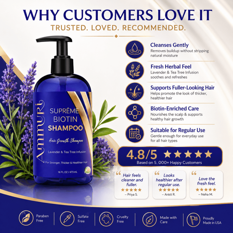 Biotin DHT Blocker Shampoo | Hair Growth & Dandruff - Hair Loss Treatments - British D'sire