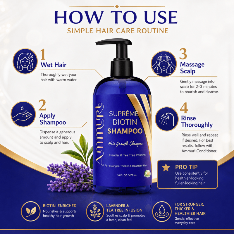 Biotin DHT Blocker Shampoo | Hair Growth & Dandruff - Hair Loss Treatments - British D'sire