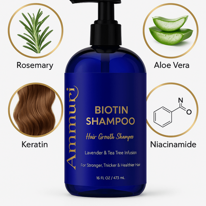 Biotin DHT Blocker Shampoo | Hair Growth & Dandruff - Hair Loss Treatments - British D'sire Main image