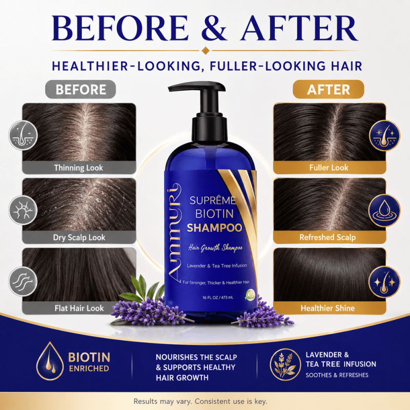 Biotin DHT Blocker Shampoo | Hair Growth & Dandruff - Hair Loss Treatments - British D'sire