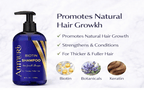 Biotin DHT Blocker Shampoo - Hair Growth, Scalp Care & Dermatitis Treatment - Anti Dandruff, Thinning Solution - Itchy Scalp Relief - Men & Women - 473ml - Biotin & Caffeine Shampoo - British D'sire