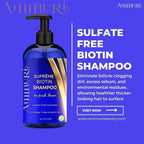 Biotin DHT Blocker Shampoo - Hair Growth, Scalp Care & Dermatitis Treatment - Anti Dandruff, Thinning Solution - Itchy Scalp Relief - Men & Women - 473ml - Biotin & Caffeine Shampoo - British D'sire