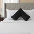 Microfibre Soft Touch V Shape Satin Stripe Pillowcase - Blush Pink