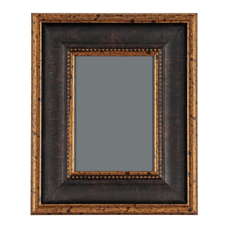 Black And Antique Gold Beaded 5X7 Photo Frame - Photo Frames - British D'sire