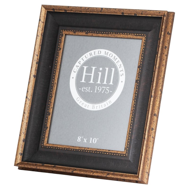 Black And Antique Gold Beaded 8X10 Photo Frame - Photo Frames - British D'sire