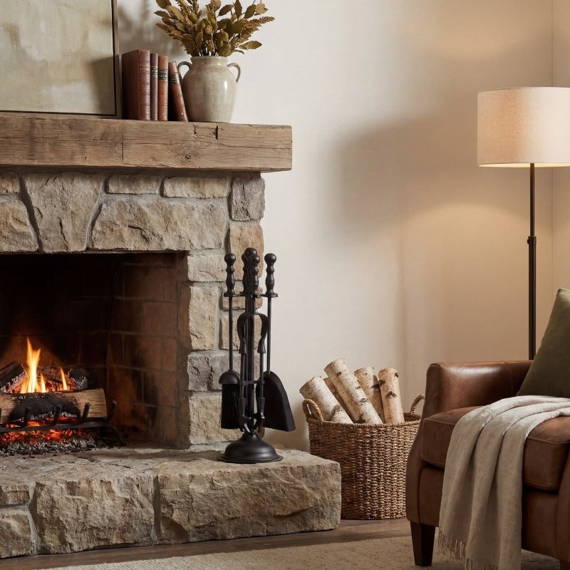 Black Duchess Top Companion Set - Fireplace Accessories - British D'sire