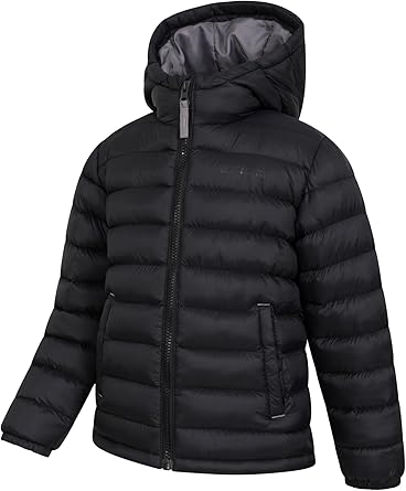 Black Kids Padded Jacket – Mountain Warehouse, Water - Resist - Boys Jacket - British D'sire