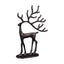 Black Metal Reindeer Dimensions: 26.0cm (W) x 7.0cm (D) x 39.0cm (H) - Figurines - British D'sire