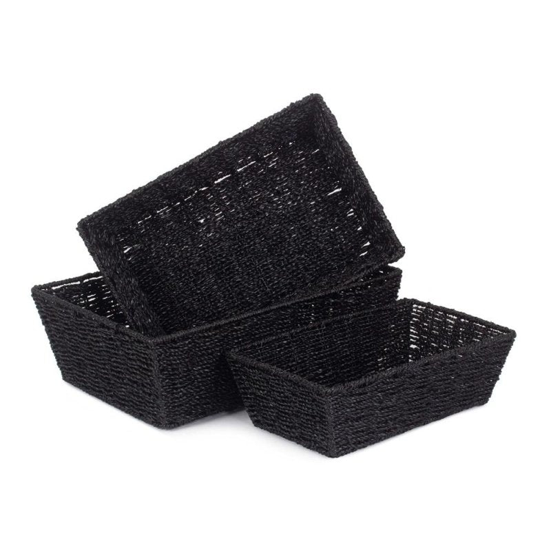 Black Paper Rope Display Tray - Serving Tray - British D'sire Main image