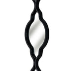 Black Quarterfoil Decorative Hanging Mirror - Mirror - British D'sire