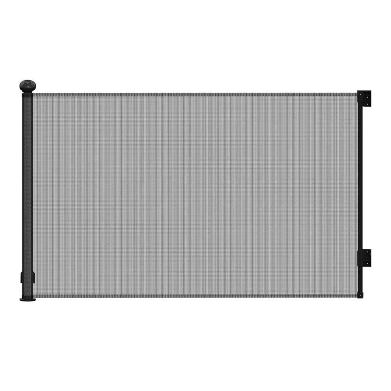 Black Retractable Safety Gate for Kids and Pets - Safety Gate - British D'sire