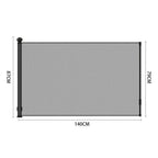 Black Retractable Safety Gate for Kids and Pets - Safety Gate - British D'sire