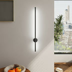 Black White Light LED Straight Wall Light 60cm - Wall Light - British D'sire