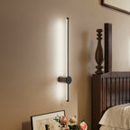 Black White Light LED Straight Wall Light 60cm - Wall Light - British D'sire
