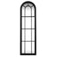 Black Wood Tall Arched Window Mirror - Mirror - British D'sire