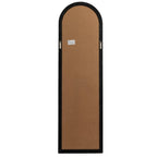 Black Wood Tall Arched Window Mirror - Mirror - British D'sire