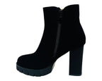 Block Heel Faux Suede Zip Ankle Boots - Boots - British D'sire