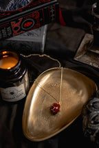 Blood Red Jasper Wrapped Necklace - Necklaces - British D'sire