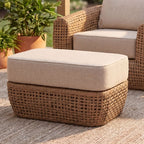 Bloom Collection Outdoor Footstool - Outdoor Furniture - British D'sire