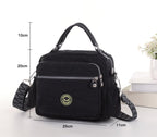 Blue Berry Print Cross Body Satchel Travel Bag - British D'sire