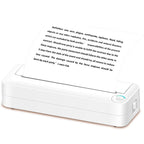 Bluetooth Connection Inkless A4 Printer Portable Mini Student Office Home Photo Printer, Model: X8 - British D'sire